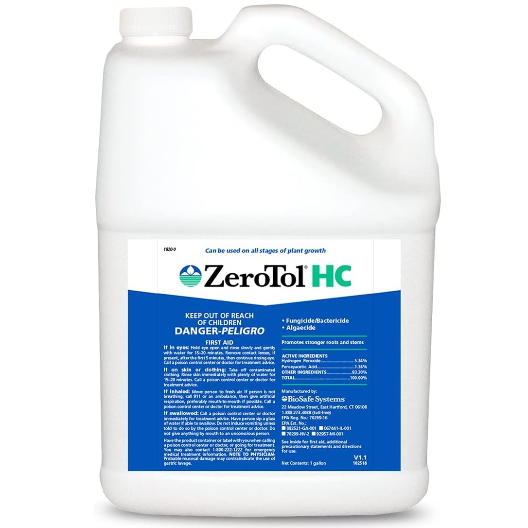 BioSafe Systems ZeroTol HC Broad-Spectrum Algaecide, Bactericide and Fungicide